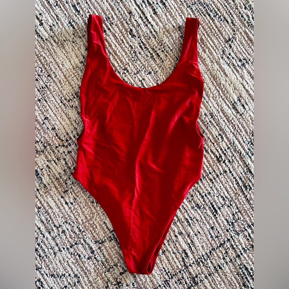 aerie scoop back one piece